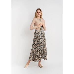 NONI 2pc Floral Printed Pleated Dress/Sweater Set Size Small Teen (MSRP $139.95)